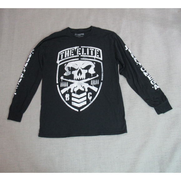 Pro Wrestling Tees T Shirt Medium The Elite Graphic Tee Long Sleeve Omega Buck - Picture 1 of 12